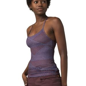 PrAna Women's Wander Often Top in Raisin Weaver Size Large
